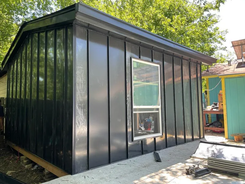 Black standing seam metal wall panels for Metal Roof Installation in Hatboro